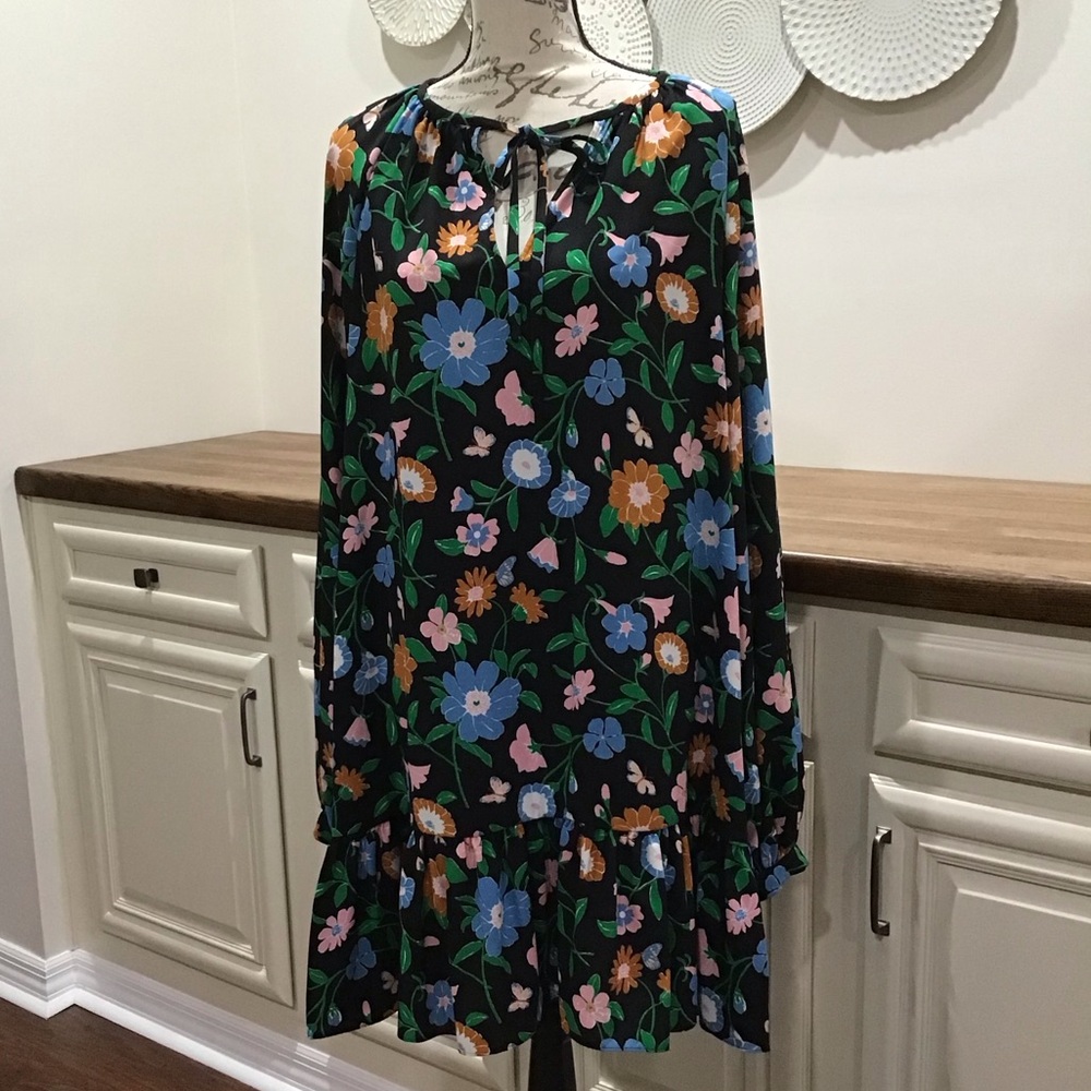 Kate Spade Black Floral Dress